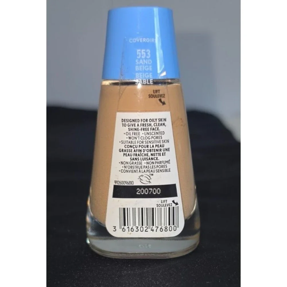 Covergirl Clean Liquid Foundation 553 Sand Beige - Original Discontinued NEW